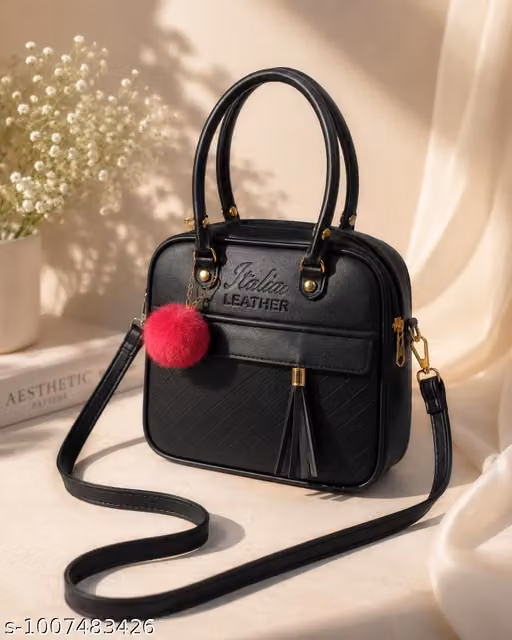 drxtn_512 Women trending handbag black coloured - Image 1