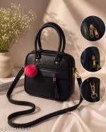 Women trending handbag black coloured - Image 2